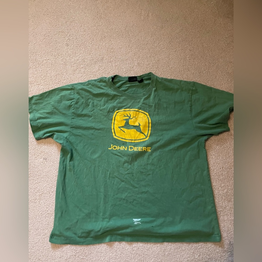 Vintage John Deere Green Shirt Mens Size 2XL